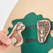 BusyKids Holz-Weltkarte mit magnetischen Tierfiguren