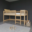BusyKids Niedriges Hochbett LUFFY mit Leiter 90 x 200 cm