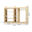 Set - Schrank + Offener Kinderkleiderschrank in Form eines Hauses Montessori BusyKids