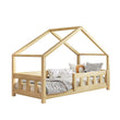 BusyKids Kinderbett-Haus MAMI-MAX mit Vorderwand und vorderem Schutzbügel