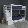 BusyKids Etagenbett MIRA-ONE 2-in-1 mit seitlicher Treppe und Stauraum 90 x 200 cm