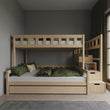 BusyKids Etagenbett FOXY-MAX mit Aufbewahrungstreppe 90 x 200 / 120 x 200 cm