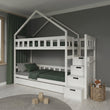 BusyKids Etagenbett MAMI-TWIN mit Aufbewahrungstreppe 90 x 200 cm