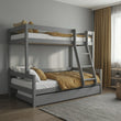 BusyKids Etagenbett LUMI mit Leiter vorne 90 x 200 / 120 x 200 cm