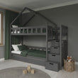 BusyKids Etagenbett MAMI-TWIN mit Aufbewahrungstreppe 90 x 200 cm