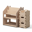 Regal 2-in-1 + Spielzeugkiste ×3 — Set BusyKids
