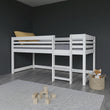 BusyKids Niedriges Hochbett LUFFY mit Leiter 90 x 200 cm