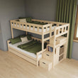 BusyKids Etagenbett FOXY-MAX mit Aufbewahrungstreppe 90 x 200 / 120 x 200 cm