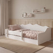 Montessori-Bodenbett EMMA 140 × 70 / 160 × 80 cm – Weiß