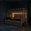BusyKids Etagenbett FOXY-ONE mit seitlicher Leiter 90 x 200 / 120 x 200 cm