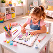 BusyKids Kreativset Malen nach Zahlen Einhorn
