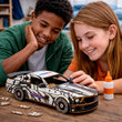 BusyKids Holz-3D-Bausatz Polizei-Muscle-Car