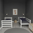 BusyKids Etagenbett MIRA-ONE 2-in-1 mit seitlicher Treppe und Stauraum 90 x 200 cm