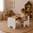 Kindermöbel-Set TIMI: Tisch mit zwei/einem Stuhl