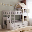 BusyKids Etagenbett DREAM-HOUSE mit Treppe und Stauraum 200x90 cm