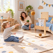 BusyKids Kinder-Basketballkorb aus Holz zum Aufstellen