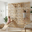 Komplettset BusyKids Climbway TRIO MAX 6-in-1: Sprossenwand, Schreibtisch und Zubehör