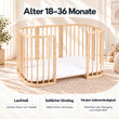 BusyKids MIRACLE 7-in-1 mitwachsendes Babybett mit Matratze