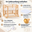 BusyKids MIRACLE 5-in-1 mitwachsendes Babybett mit Matratze