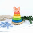 BusyKids Kinder-Holzpyramide „Füchslein“