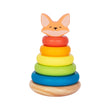 BusyKids Kinder-Holzpyramide „Füchslein“