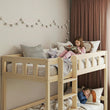 BusyKids Hochbett TOTO-TWIN mit Leiter – für zwei Kinder 200×90 cm
