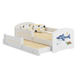 Kinderbett LUK-MAX mit Zusatzbett 145 x 80 cm und Matratze