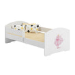 Kinderbett LUK II mit Schutzgitter - 140 x 70/160 x 80 cm