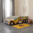 Kinderbett RIKO mit Grafik und Matratze - 140 x 70/160 x 80 cm