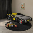 Kinderbett AUTO mit Grafik und Matratze - 140 x 70/160 x 80 cm