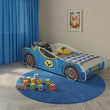 Kinderbett AUTO mit Grafik und Matratze - 140 x 70/160 x 80 cm