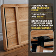 BusyKids Rechteckiger Tisch aus massiver Eiche