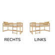 BusyKids Niedriges Hochbett LUFFY mit Leiter 90 x 200 cm