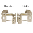 BusyKids Hochbett GALAXY-HOUSE mit halbem Dach und Treppe mit Stauraum 90 x 200 cm