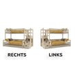 BusyKids Etagenbett LUMI-MAX mit Aufbewahrungstreppe 90 x 200 / 120 x 200 cm