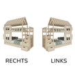 BusyKids Hausförmiges Etagenbett DREAM-HOUSE MAX mit Treppe mit Stauraum 90 x 200 cm