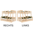 BusyKids Etagenbett FOXY mit Leiter vorne 90 x 200 / 120 x 200 cm
