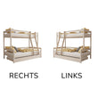 BusyKids Etagenbett LUMI mit Leiter vorne 90 x 200 / 120 x 200 cm