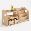 Bücher- & Spielzeugregal + Spielzeugkiste ×2 + Füllung nach Wahl, Set BusyKids · Start [fill:start]