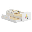 Kinderbett LUK-MAX mit Zusatzbett 145 x 80 cm und Matratze