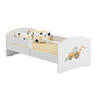 Kinderbett LUK II mit Schutzgitter - 140 x 70/160 x 80 cm