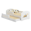 Kinderbett LUK-MAX mit Zusatzbett 145 x 80 cm und Matratze