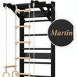 Sprossenwand Komplettset BusyKids EVERGYM MAX 6-in-1 mit Schreibtisch & Turngeräten