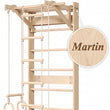 Sprossenwand Komplettset BusyKids EVERGYM MAX 6-in-1 mit Schreibtisch & Turngeräten