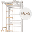 Sprossenwand Komplettset BusyKids EVERGYM MAX 6-in-1 mit Schreibtisch & Turngeräten