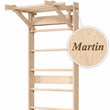 Sprossenwand BusyKids EVERGYM MEDIUM inkl. Klimmzugstange – Klettergerüst aus Holz