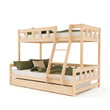 BusyKids Etagenbett FOXY mit Leiter vorne 90 x 200 / 120 x 200 cm