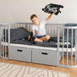 BusyKids MIRACLE 7-in-1 mitwachsendes Babybett mit Matratze