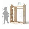 Offener Kinderkleiderschrank in Form eines Hauses BusyKids