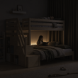 BusyKids HAPPY Etagenbett aus Holz für 3 Personen mit Stauraumtreppe
